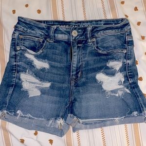 Medium wash American Eagle Next level stretch shorts